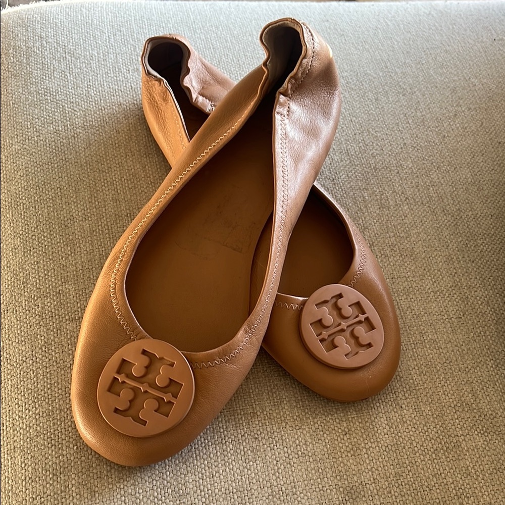 Tory Burch Tan Ballet Flats